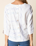 Chainstitch Embroidery Top