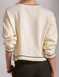 Crewneck Contrast Sweater