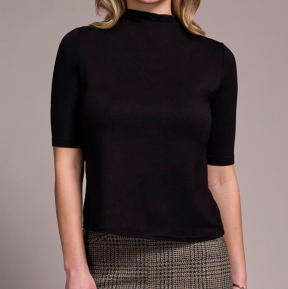 Funnel Neck Elbow Top
