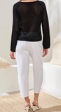 Bell Sleeve Open Stitch Sweater