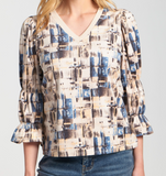Vegan Suede Top with Renaissance Sleeves