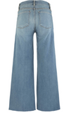 Meg High Rise Wide Leg Front Pockets Inset with Raw Hem