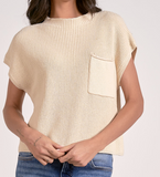 Cap Sleeve Pocket Sweater