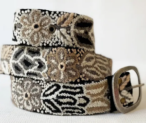 Monochromatic Embroidered Belt