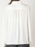 Relaxed Button Front Blouse