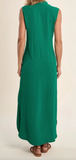 Sleeveless V-Neck Maxi Dress