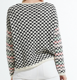 Chunky Knit Racecheck Sweater