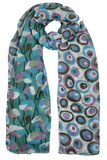 Flowers with Circles Scarf