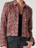 Zip Jacket with Fringe