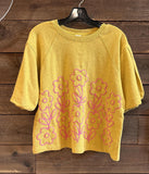 CrewNeck Top with Floral Embroidery