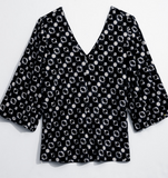 Midnight Shibori Top