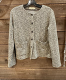 Crop Crimped Fabric Jacket