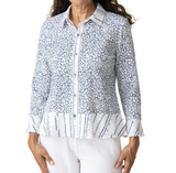 Crinkle Crepe Bud Floral Top