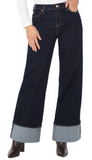 Morgan Cuffed Wide Leg Jean