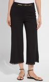 Ari Wide Leg Crop Fringe Belted Pant