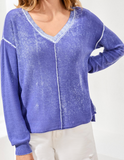 Lightweight Cotton V-Neck Sweater