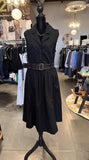 Sleeveless Belted Dress