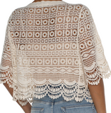 Short Sleeve Lace Bolero