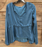 Raw Edge Pull Over Top