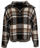 Rue Zip Up Sweater Knit Jacket