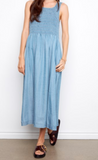 Tencel Sleeveless Smocked Maxi Dress