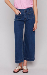 Patch Pocket Flare Jean