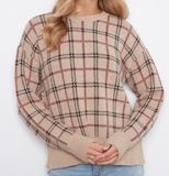 Long Sleeve Drop Shoulder Crew Neck Sweater