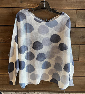 Circles Print Sweater