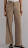 Meg High Rise Wide Leg Pant with Patch Pockets