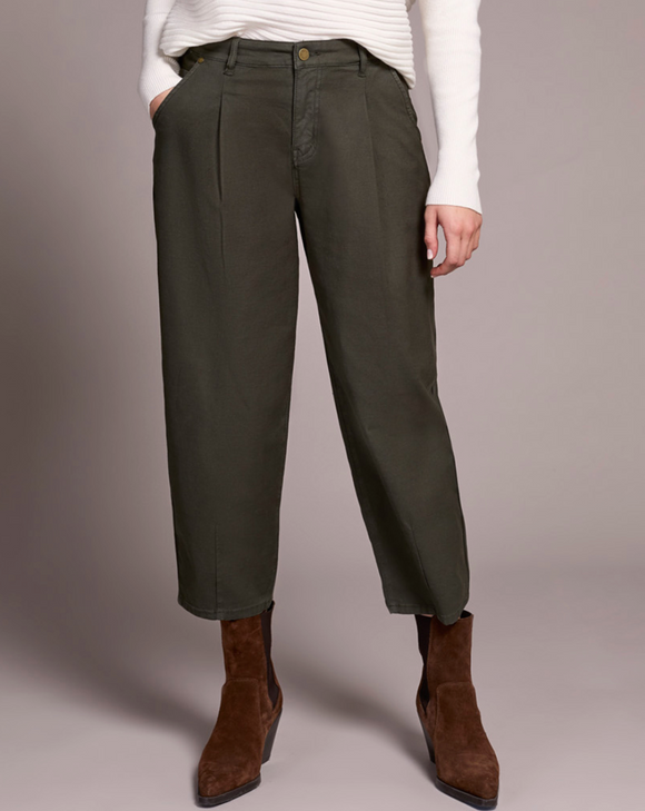 Audrey Mid Rise Girlfriend Barrel Pant
