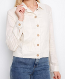 Foiled Linen Blend Jacket