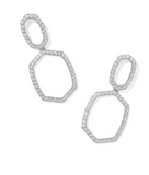 Daphne Pave Open Frame Earrings