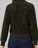 Zip Front Collared Bomber Jacket