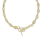 Elisa Toggle Link and Chain Necklace