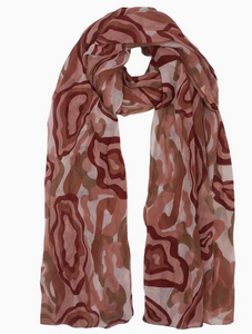 Pink Swirls Scarf