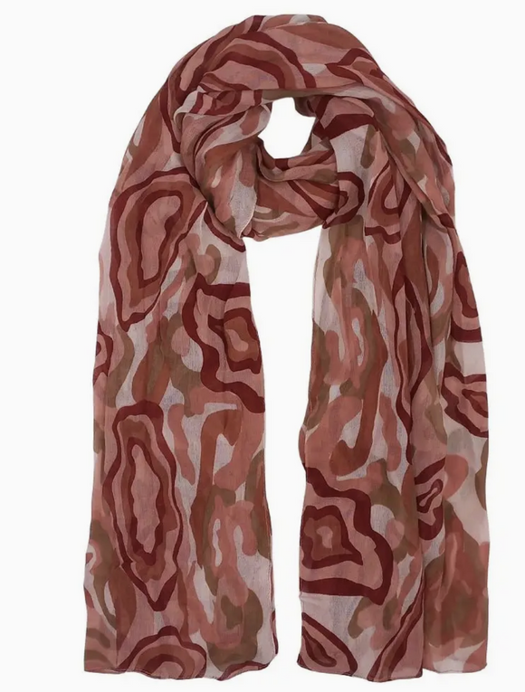 Pink Swirls Scarf