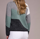 Crew Neck Jacquard Sweater