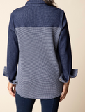 Opposites Attract Button Front Reverse Shirt