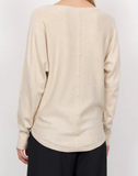 Dollie Crewneck Sweater with Back Button Detail