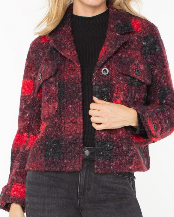 Button Front Boxy Shacket