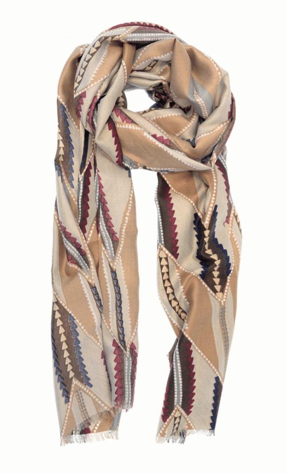 Geometric Chevron Scarf