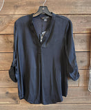 Roll Cuff Long Sleeve Top