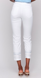 Embroidered Hem Jeans