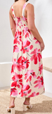 Sleeveless Floral Print Dress