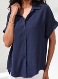 S/S Button Front Top