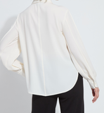 Ivette Pleated Balloon Sleeve Blouse