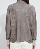 Hyacinth Rib Scallop Edge Sweater