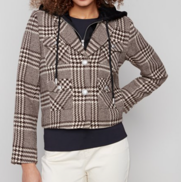 Glenn Plaid Hooded Jacket