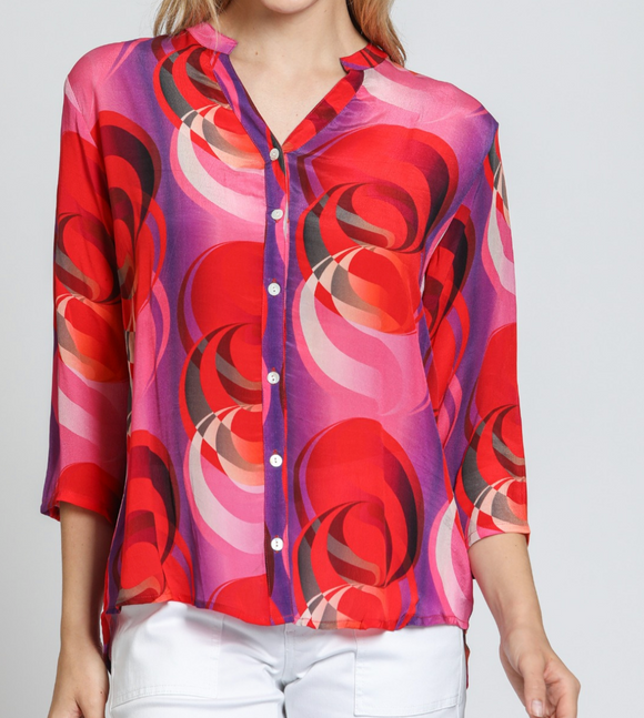 Mandarin Collar Top