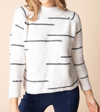 Harvest Tweed Funnel Neck Pullover Sweater